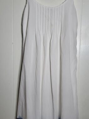 Splendid White Maxi Skirt with Pintuck Front